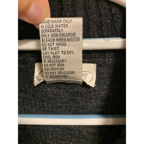 Vintage Mandal Bay Womens Long Sleeve Santa Embroidered Zip Up Cardigan L - Picture 5 of 6